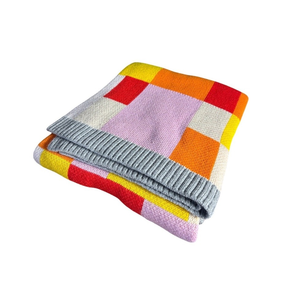 Lego Girls Home Colorblock Knit Throw Blanket Limited Edition 50" x 60" GIFT NEW